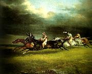 charles emile callande course de chevaux dite le derby d'epsom Spain oil painting artist